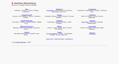 Desktop Screenshot of 9-online.com