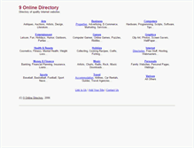 Tablet Screenshot of 9-online.com